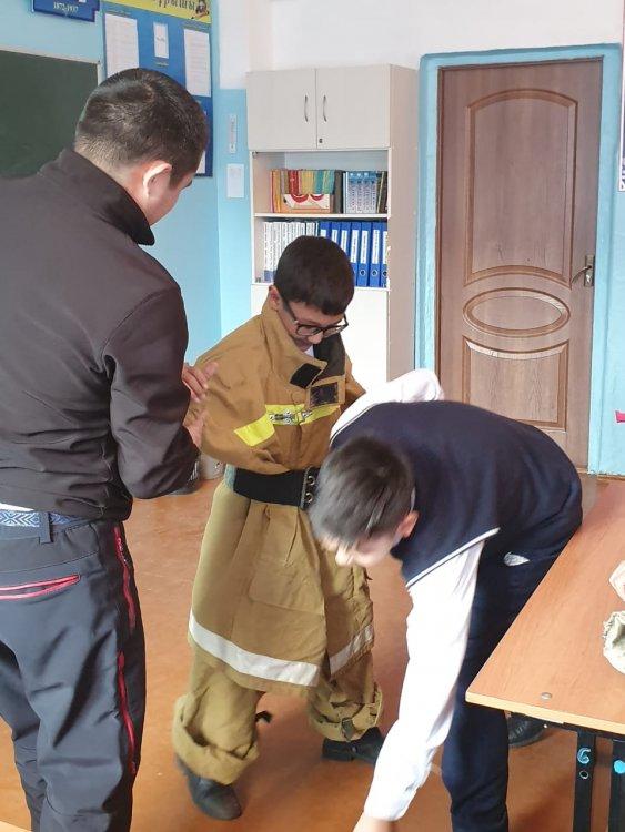 Өрт сөндіру бойынша дәріс сабақтары өтті.