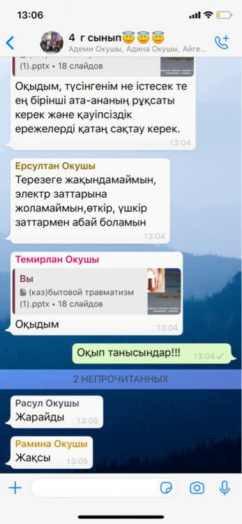 Қауіпсіздік ережелерін сақтау туралы онлайн сабақтар өткізілді